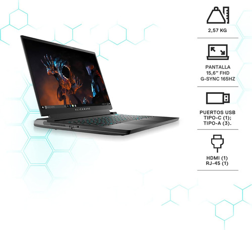 Alienware M15 R7 Ryzen-7 6800h 64gb 1tb 15.6 Rtx 3050 Ti 4gb Negro Iman (Reacondicionado)