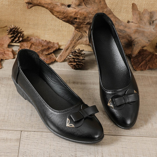 Mocasines Casuales Para Mujer Zapatos De Cuero Cómodos