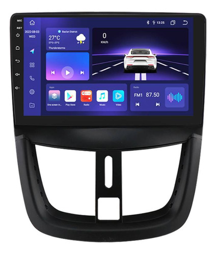 Estéreo Carplay 2+32g Para Peugeot Pg207 2006-2015