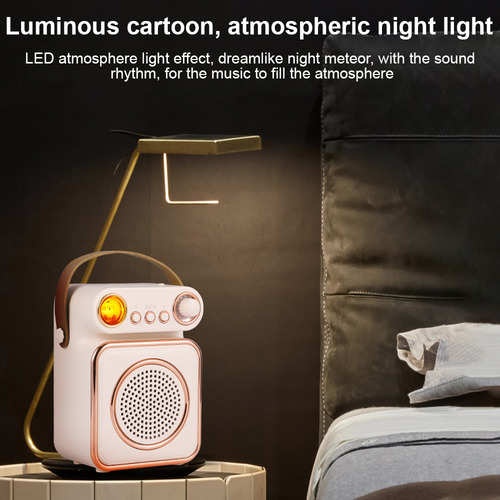 Set Inalámbrico De Micrófono Y Altavoz Para Karaoke Con Luz
