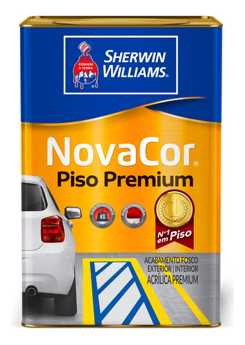 Tinta Novacor Piso Premium Sherwin  Williams 18 Litros Cores