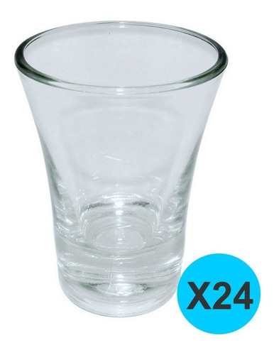 Vaso Shot Tequila Rigolleau Tijuana Vidrio X 24 Unidades