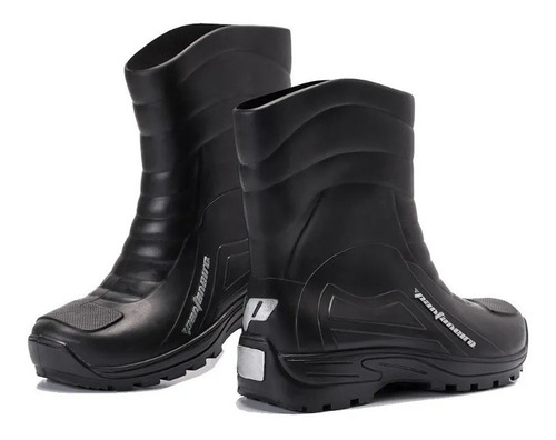 Bota Para Chuva Moto Pantaneiro Impermeável Pvc Cano Médio