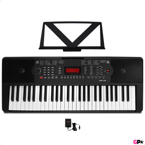 Organo Teclado Niños 54 Teclas 4/8 + Atril + Fuente Ek54205