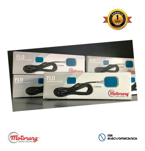 Imagen 2 de 10 de Interruptor Electrico A Flotante Motorarg Flo Con Cable