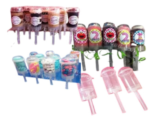 Paq De Push Pops 50 Pzs Para Decorar Mesas De Dulces Eventos