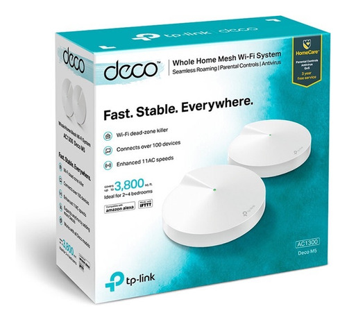 Sistema Wi-fi Tp-link Deco M5 Blanco 100v/240v 2 Unidades