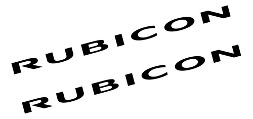 Emblema Adesivo Jeep Rubicon Par Rbcon Fgc