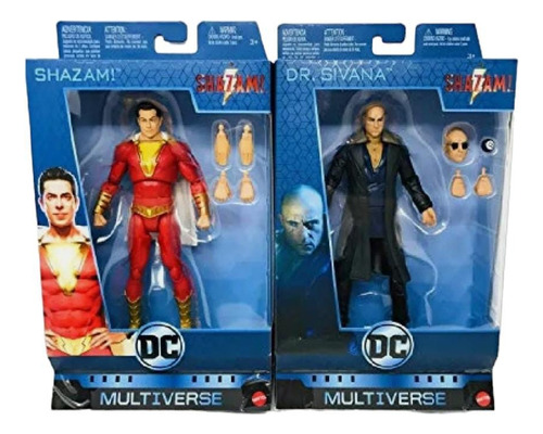 Dc Multiverse Shazam Y Dr Sivana Originales Remate Mattel