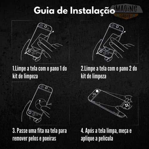 Película De Vidro Temperado Alta Proteção Para Switch Lite