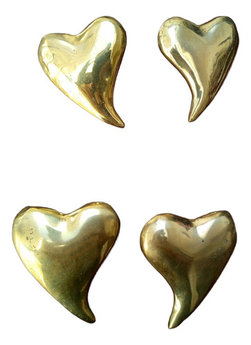 Corazones De Bronce Para Monturas, Aperos, Sulkys.