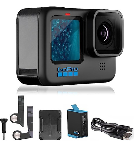 Gopro Hero11 Black Ultra Hd 5.3k60 Transmisión En Vivo Color Negro