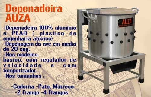 Imagem 6 de 6 de Depenadeira Em Alumínio Para Até 4 Frangos