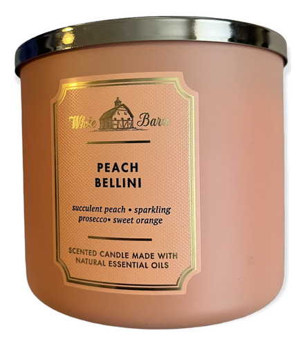 Bath And Body Works White Barn 3 Wick Candle Scentle Peach B