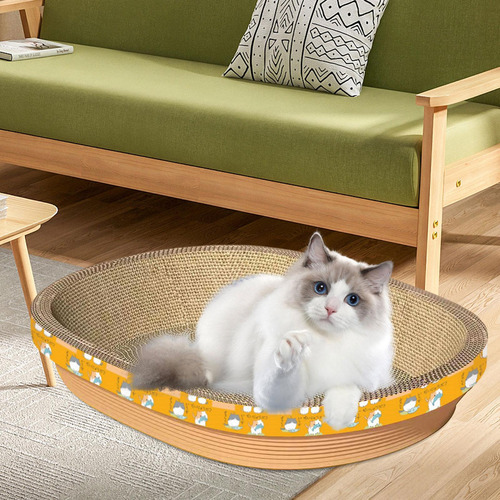 Tablero Rascador De Cartón Para Gatos, Protector De L