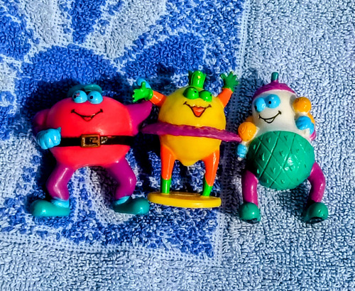 Los Amigos De Boing 3 Figuras Manzanelo Guanabanín Guayabel (Usado)