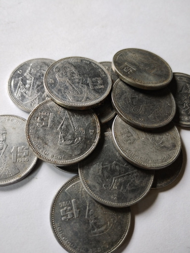 Un Kilo De Monedas De Fierro Morelos Un Peso (Usado)
