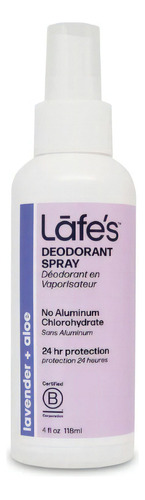 Desodorante Natural Spray Lafe's Lavanda 118 Ml Soothe Origi