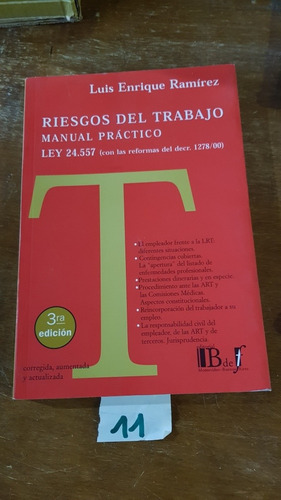 Ramírez, Luis Enrique. - Riesgos Del Trabajo Manual Práctico