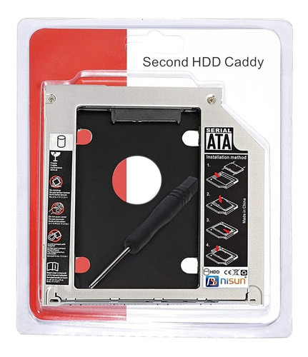 Segundo Disco Duro Laptop Convertidor Second Hdd Caddy 9.5mm