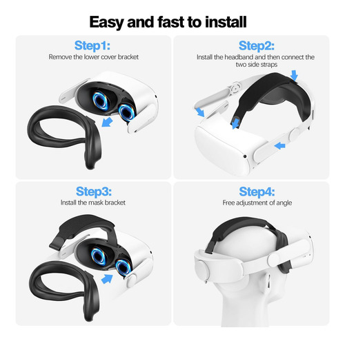 Correa Para La Cabeza Vznek Compatible Con Oculus Quest 2 Y