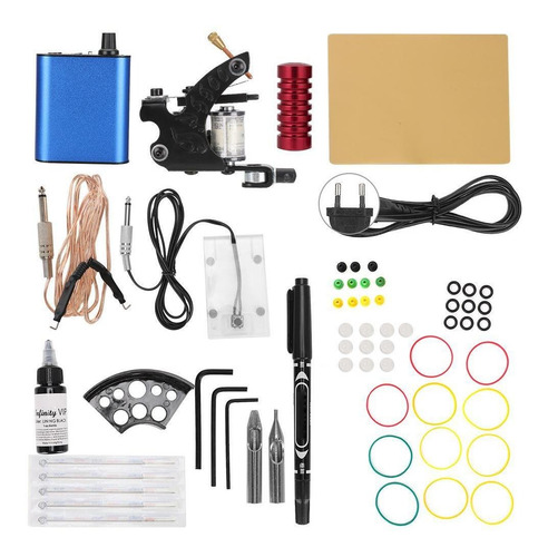 Imagen 2 de 9 de Kit De Máquina De Tatuar Pigmento