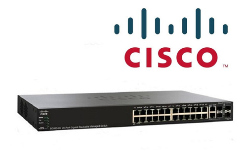 Switch Cisco Administra L2 24 Puertos Gigabit Max Poe+ 4sfp