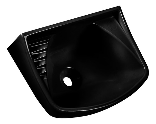 Lavatório 4,8 Litros Preto Plastico P/ Banheiro Lavabo Astra