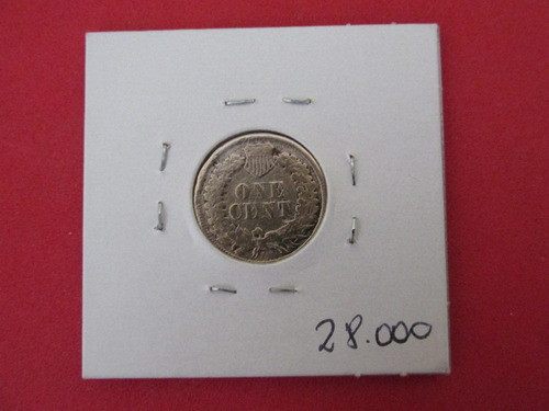 Moneda Estados Unidos 1 Centavo De Bronce Año 1861 Siglo Xix (Usado)