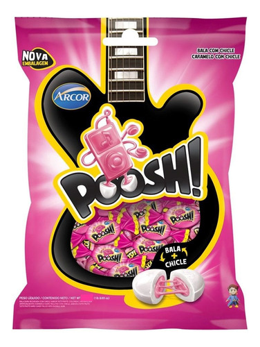 Bala Chiclete Poosh Tutti Frutti 600g - Arcor