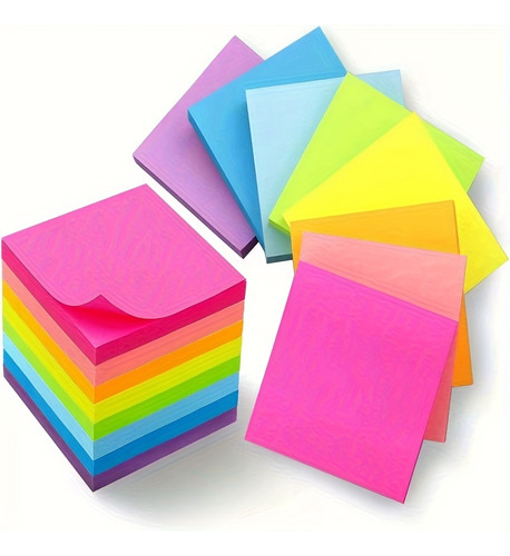 Juego De Notas Adhesivas De 100 Páginas - Hojas Cuadradas