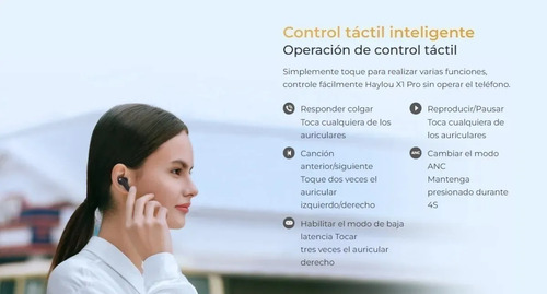 Imagen 3 de 8 de Auriculares Inalambricos Bluetooth Haylou X1 Pro Gamer