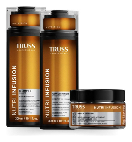 Truss Nutri Infusion Shampoo + Cond + Masc 180g + Oleo 30ml