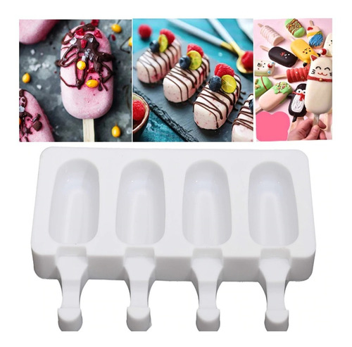 Molde Silicon Paleta Magnum Mini Reposteria 20 Palitos Snack