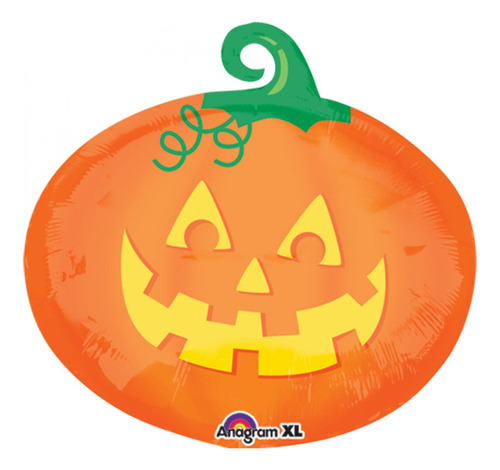 Globo Foil Calabaza Sonriente 23 Pul Halloween