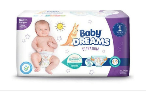 Pañales Desechables Baby Dreams Talla P De 30 Unidades 