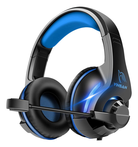 Auriculares Gamer Yinsan Tm-7 Led Con Microfono + Cable Usb