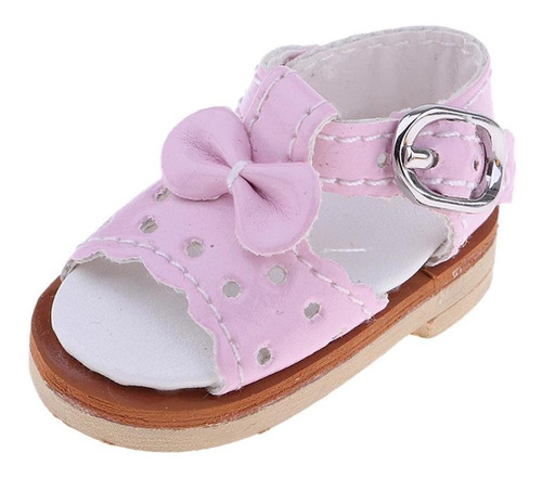 Muñeca Bowknot Zapatos Sandalias Rosado