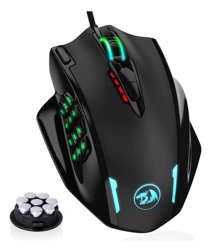 Ratón Para Juegos Redragon M908 12400 Dpi Impact Mmo