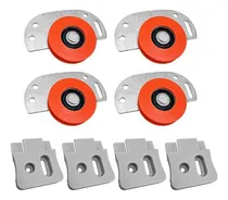 Comprar Kit  Ruedas Para Puerta Corredizas D52 Bronzen + Guías 2mtrs