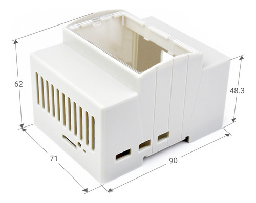 Caja Para Raspberry Pi 5 Con Riel Din
