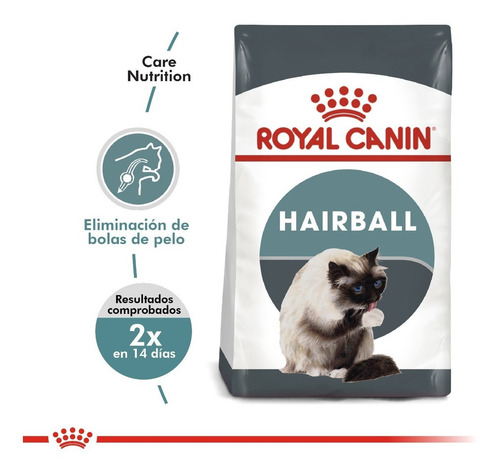 Imagen 2 de 6 de Alimento Royal Canin Feline Care Nutrition Hairball Care para gato adulto sabor mix en bolsa de 1.5 kg
