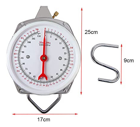 Bscula Colgante De Resorte, 110lbs Industrial, Cocina Y Pesc
