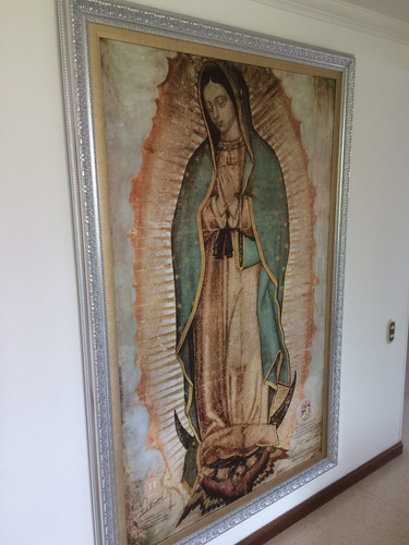 Virgen De Guadalupe 64x40 Cm (imagen Certificada) Lienzo