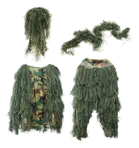 Con Capucha Elástica Ghillie Se Adapta A Los Pantalones De