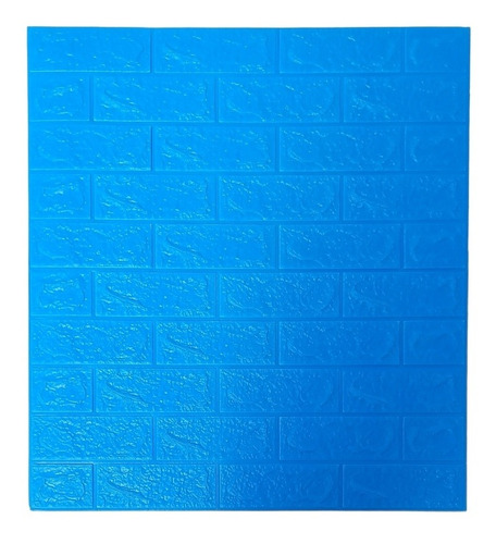 Panel Lamina Adhesivo Pared 3d Tapiz Decorativo X 6 Azul 
