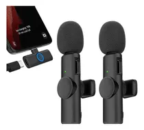 Comprar Micrófonos Corbateros X2 Inalámbrico Para iPhone Y iPad Color Negro