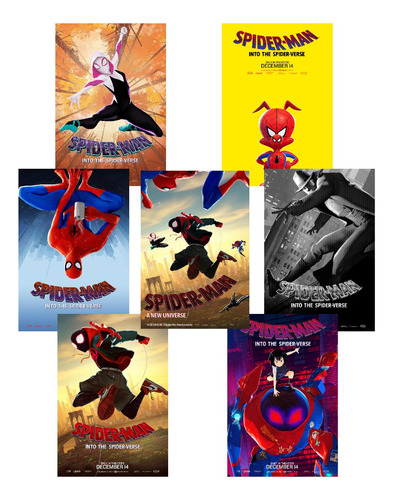 Spiderman: Into The Spider-verse Set Afiches.