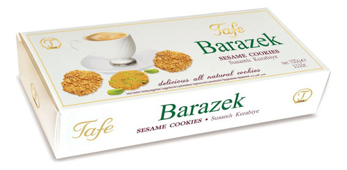 Barazek Galletas De Sésamo Con Pistacho Turco 100g Aleppo