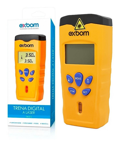 Trena Digital Laser Display Lcd Original 18 Metros C/ Nível